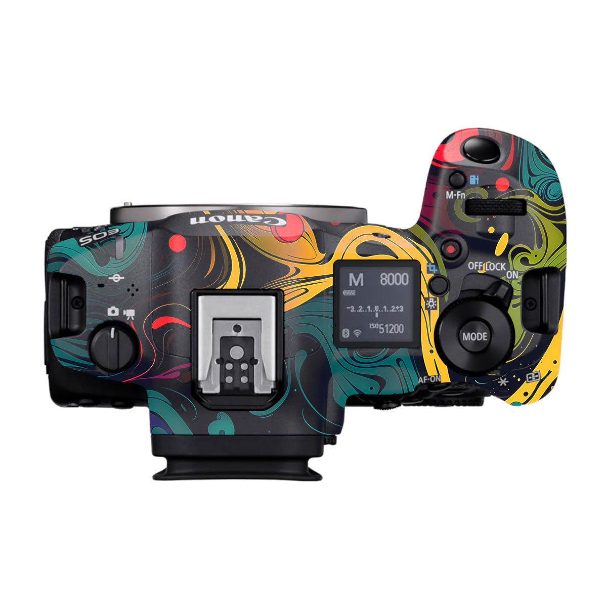 Psychedelic Color Swirl Canon EOS R5 Mark II Camera Skins