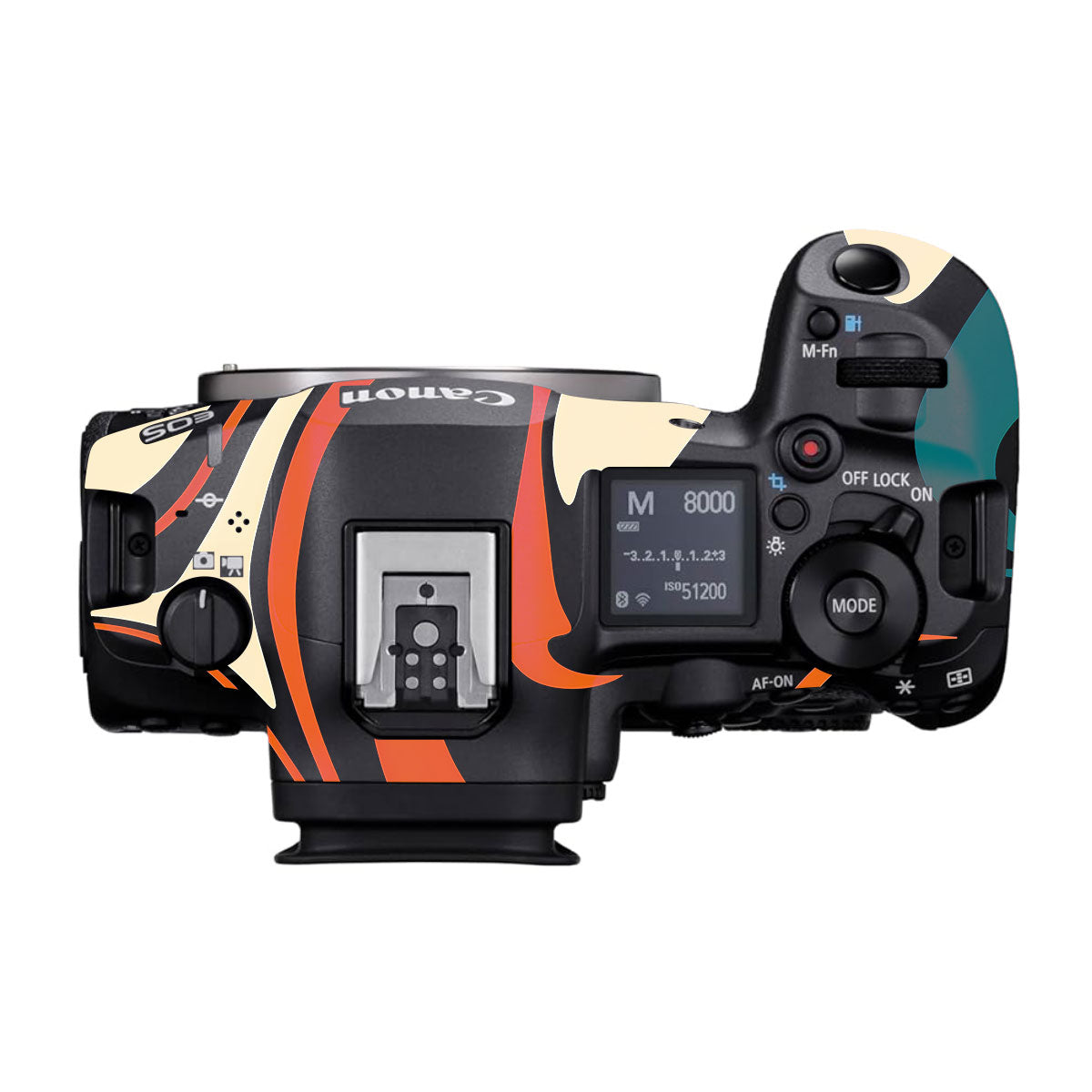 Mid-Century Abstract Swirl Canon EOS R5 Mark II Camera Skins