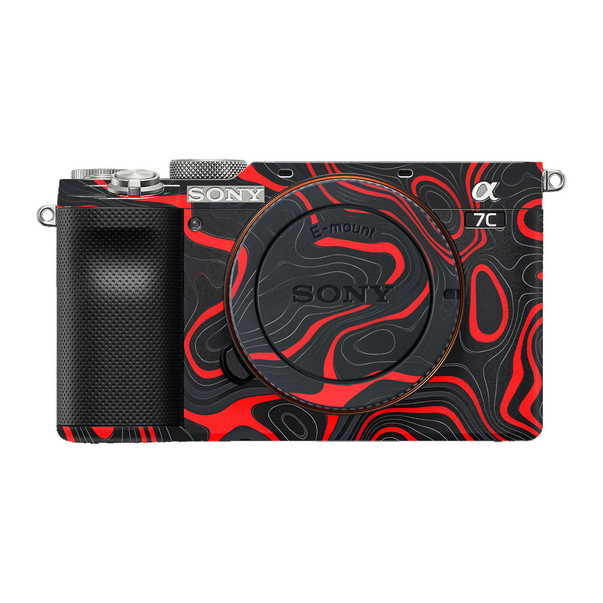 Crimson Waves Sony A7 C Camera Skins