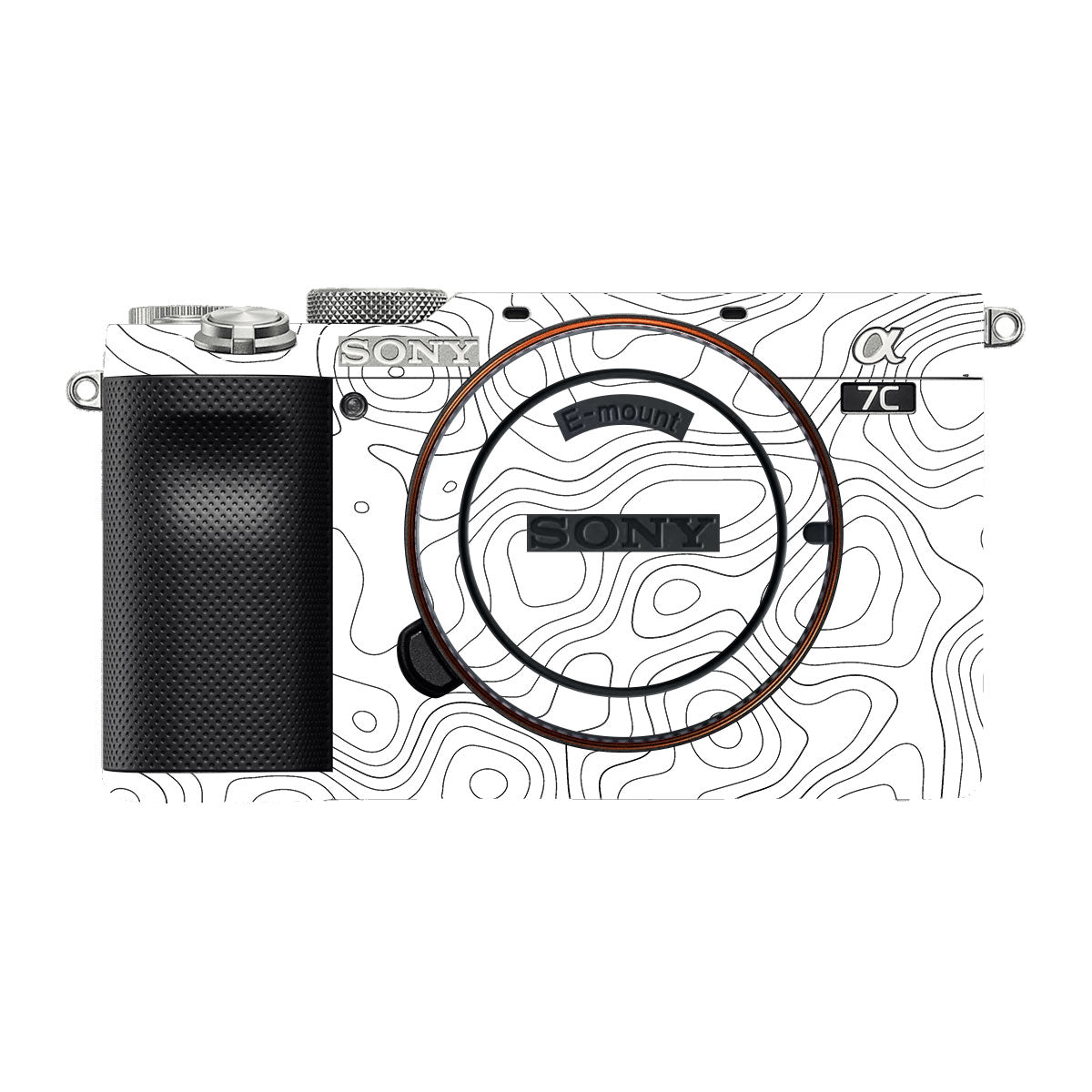 White Contour Design Sony A7 C Camera Skins