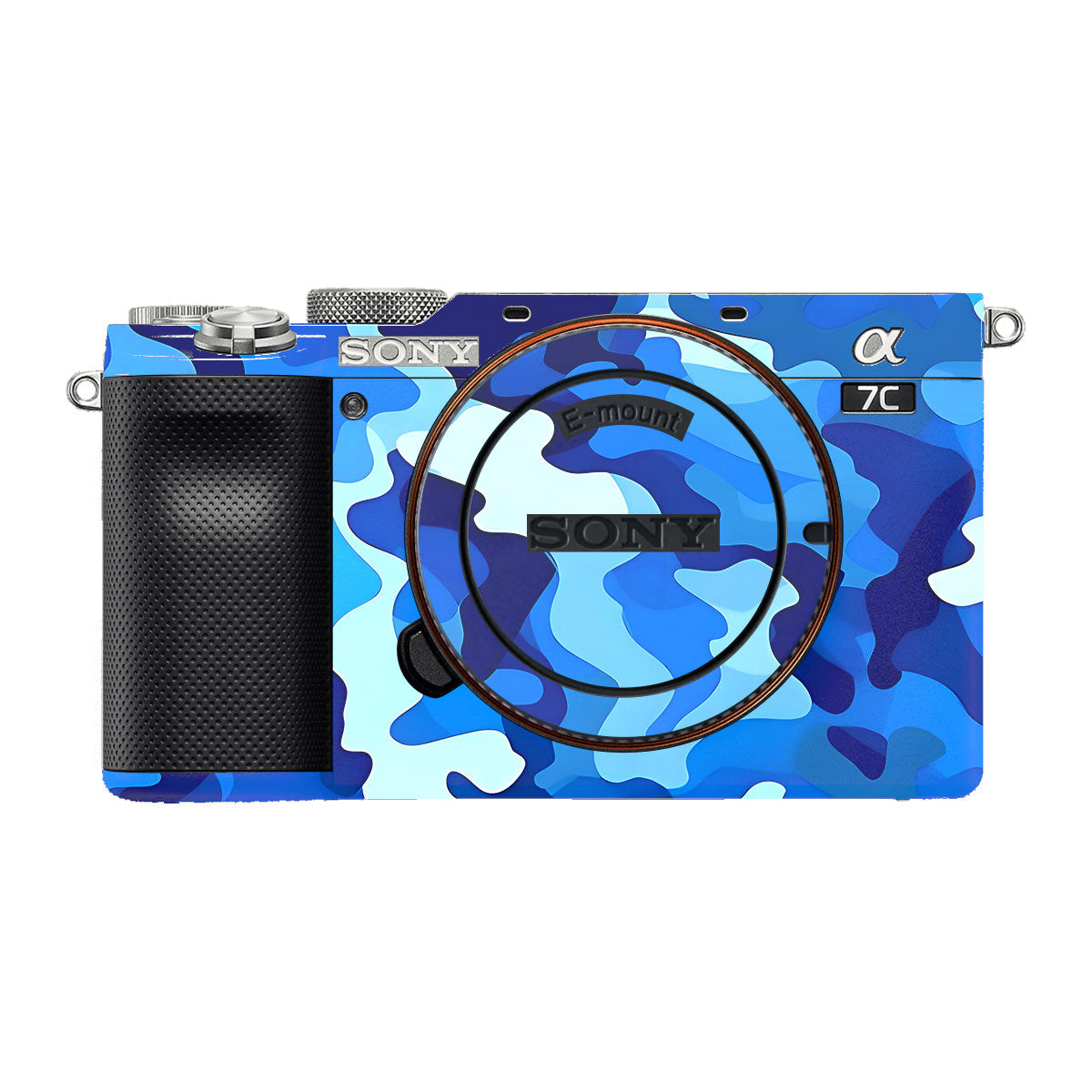 Arctic Blue Camo Pattern Sony A7 C Camera Skins