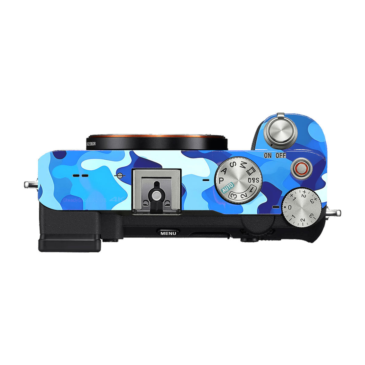 Arctic Blue Camo Pattern Sony A7 C Camera Skins