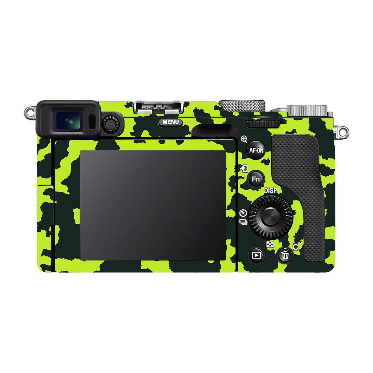 Neon Green Splatter Sony A7 C Camera Skins