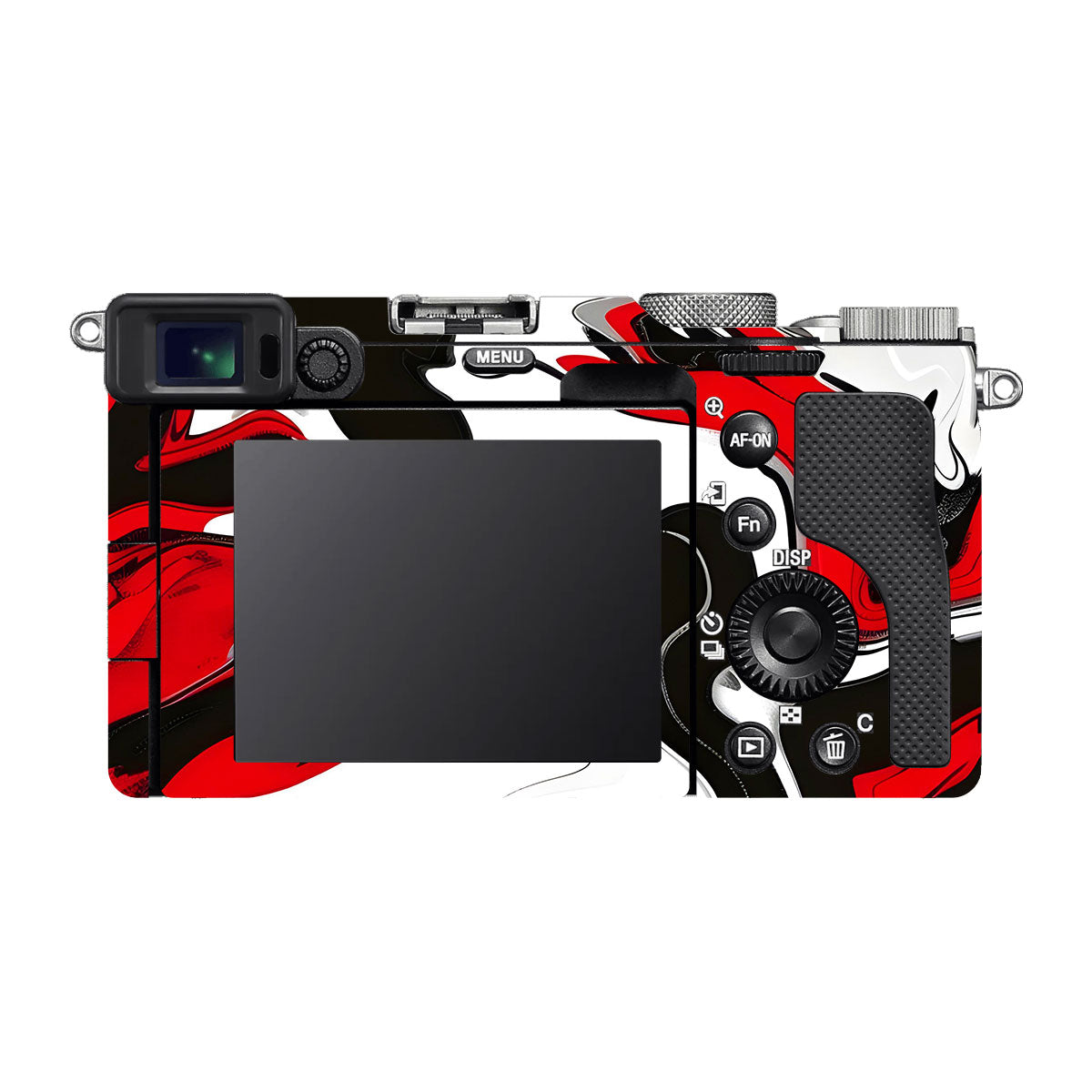 Scarlet and White Motion Sony A7 C Camera Skins
