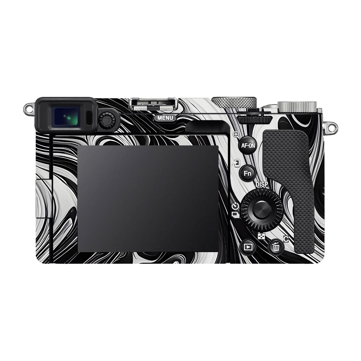 Black and White Marble Sony A7 C Camera Skins
