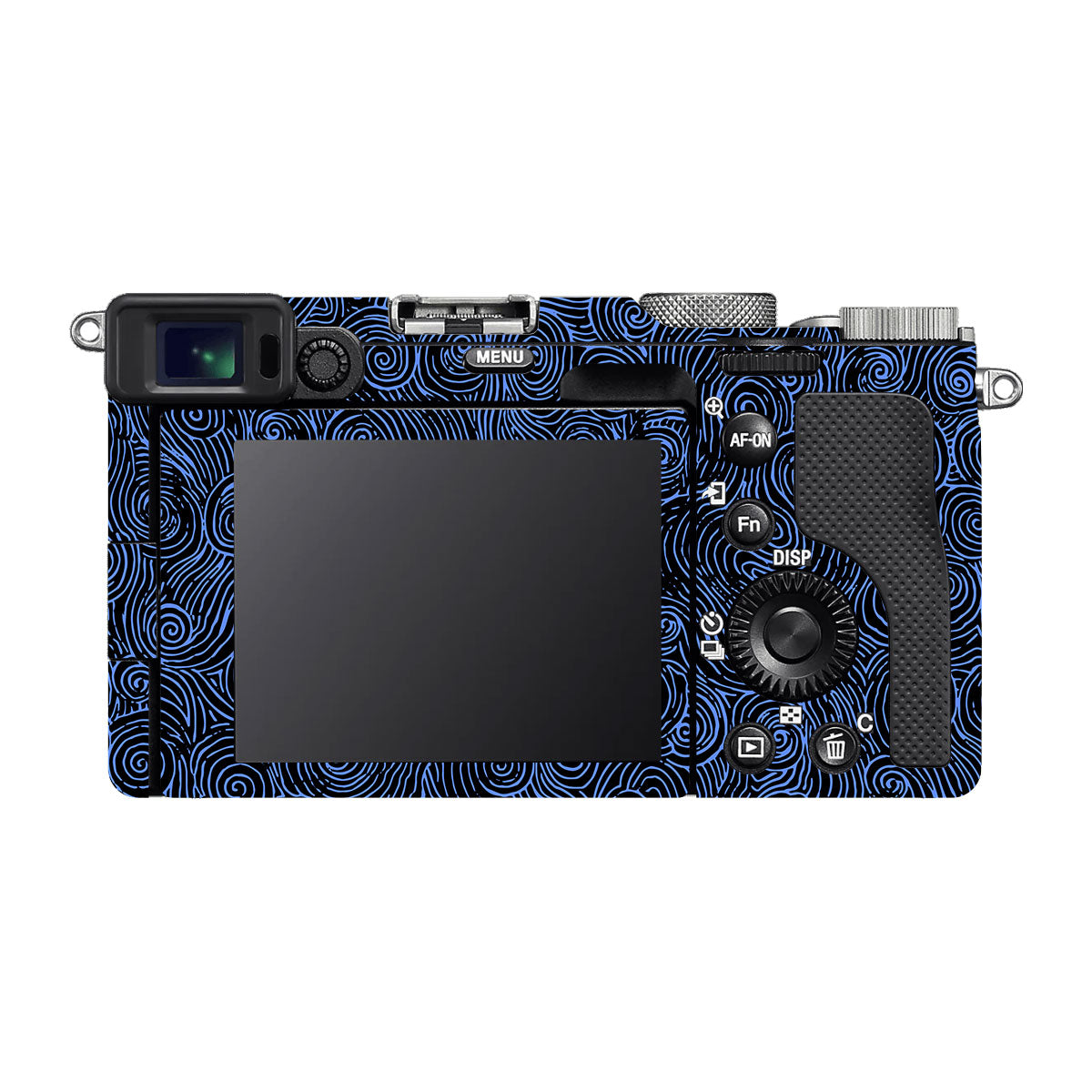 Blue Spirals Sony A7 C Camera Skins