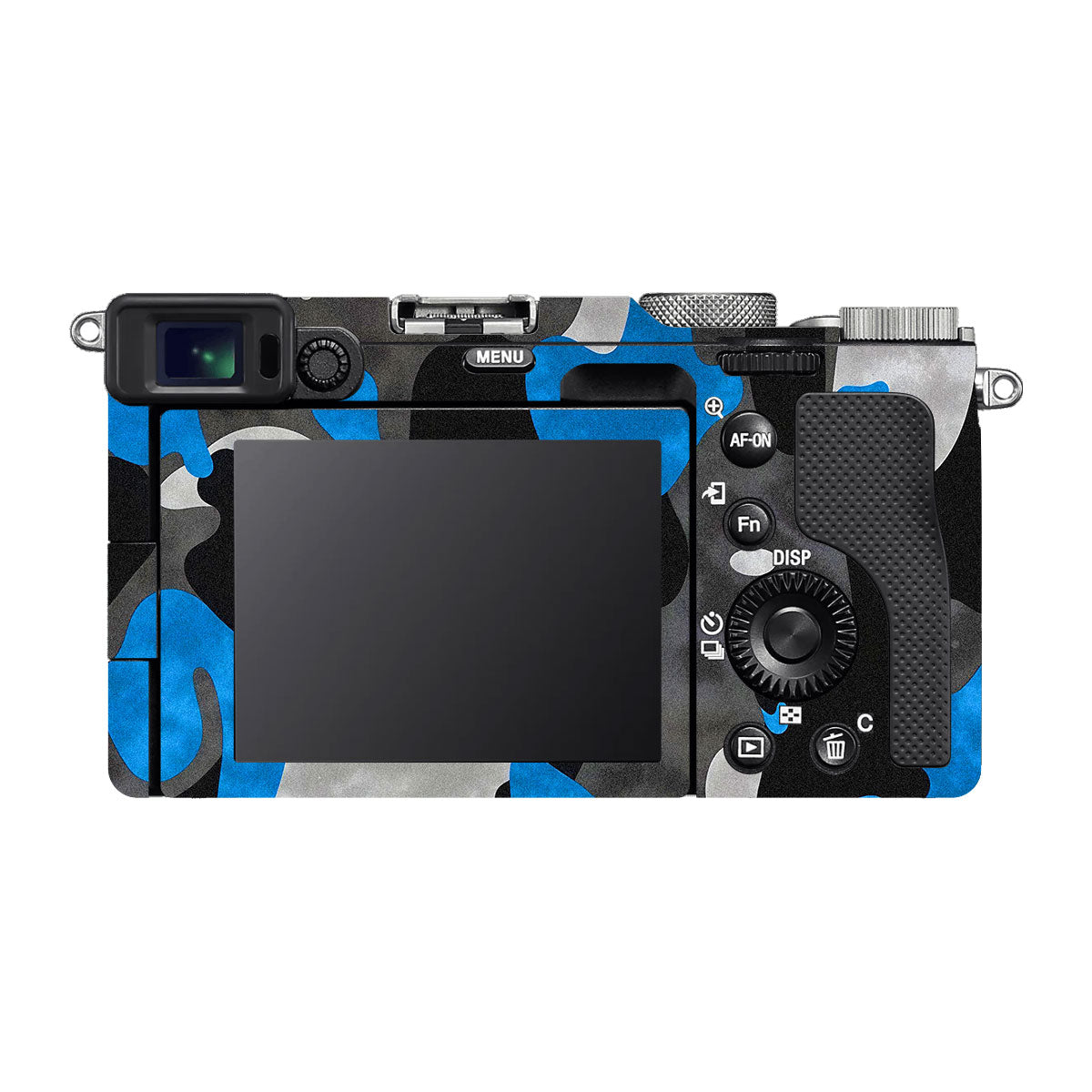 Blue Grey Camo Sony A7 C Camera Skins