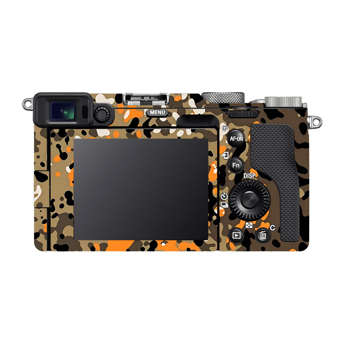 Orange Brown Spot Sony A7 C Camera Skins