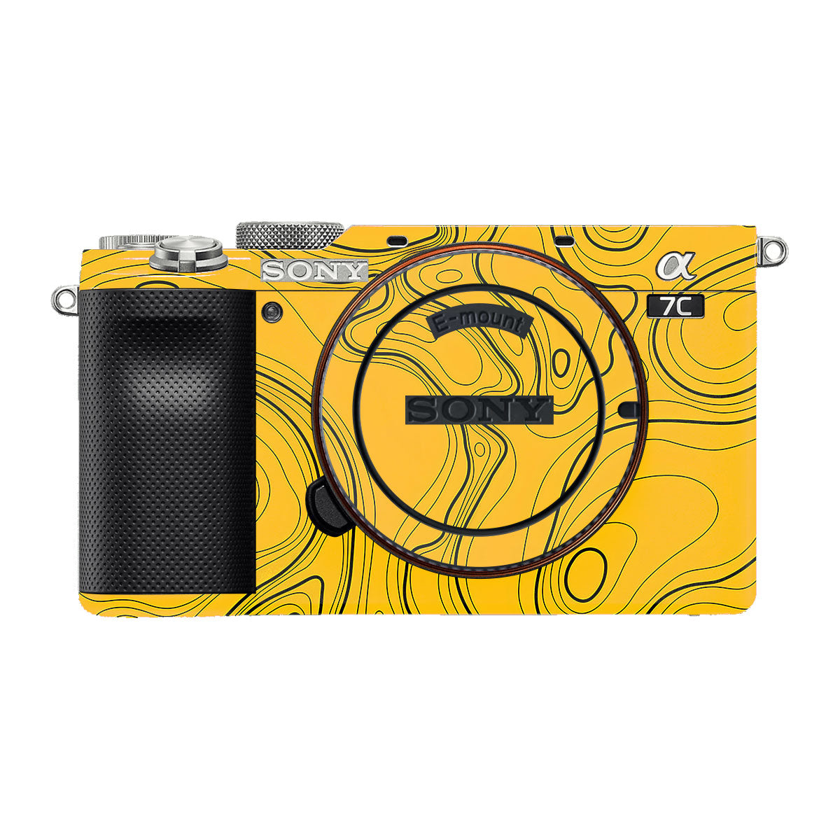 Topographic Map Pattern Sony A7 C Camera Skins
