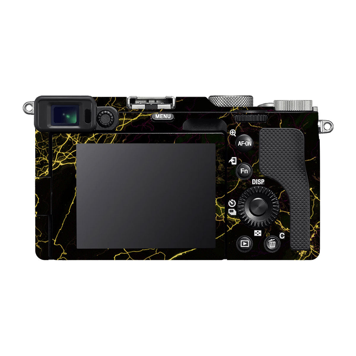 Electric Gold Veins Sony A7 C Camera Skins