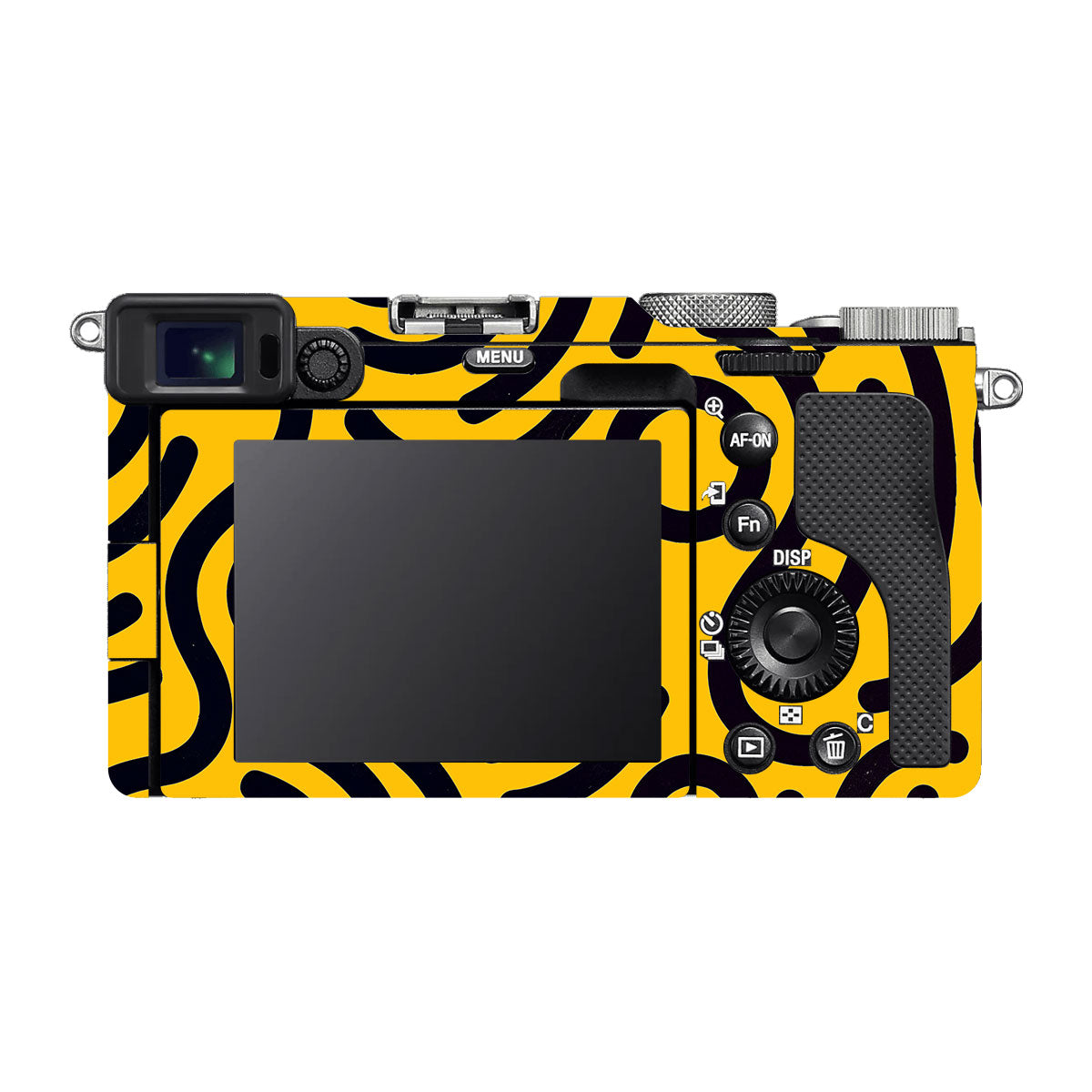 Minimal Yellow Wave Sony A7 C Camera Skins