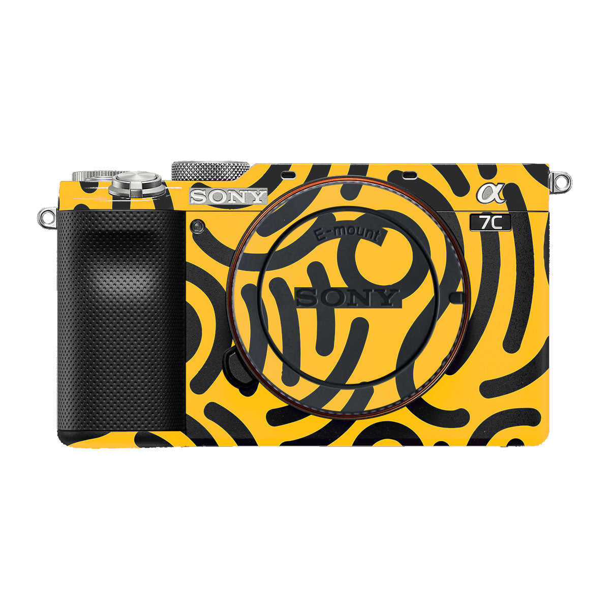 Minimal Yellow Wave Sony A7 C Camera Skins