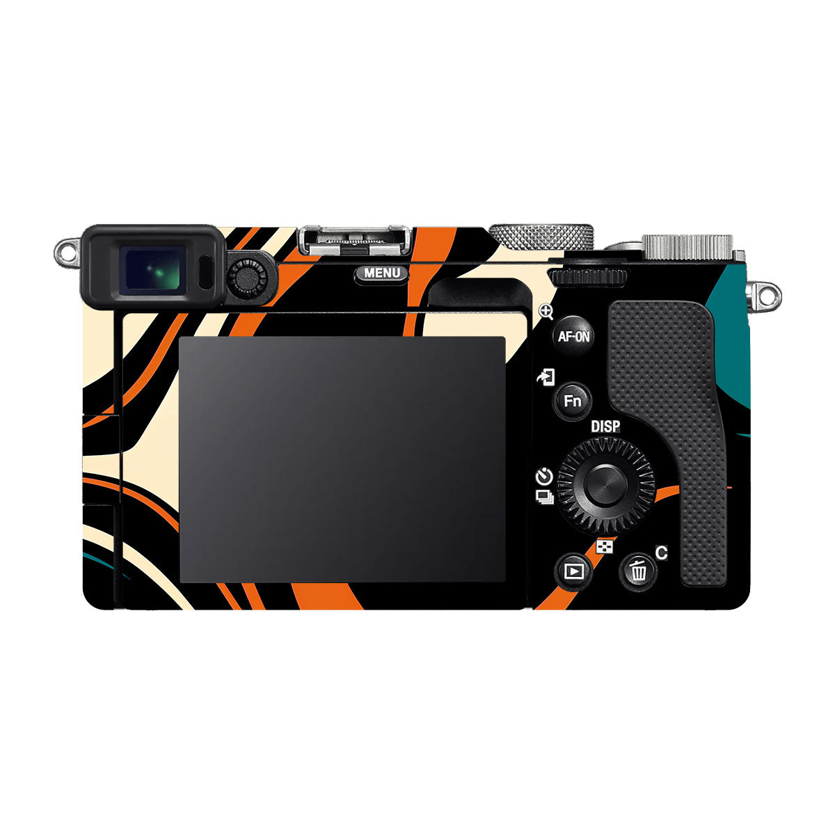 Mid-Century Abstract Swirl Sony A7 C Camera Skins