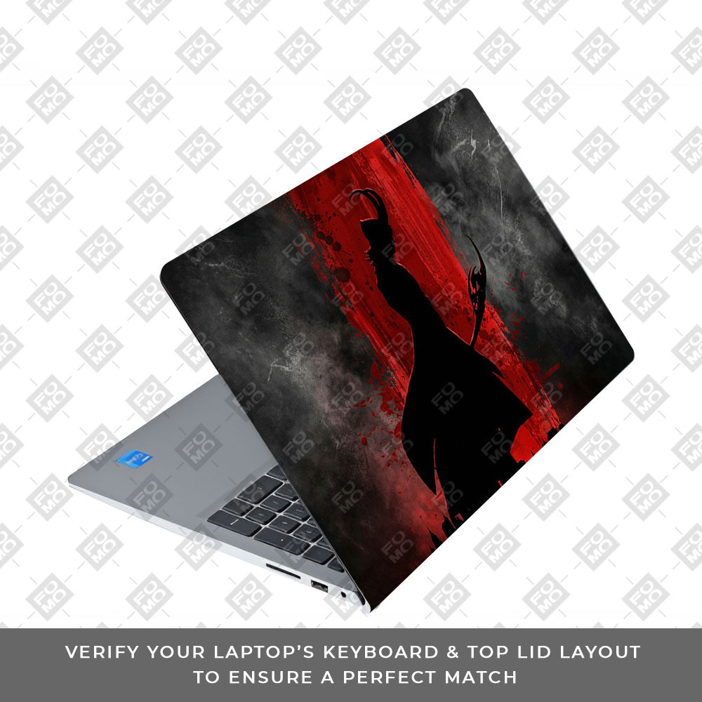 Loki Silhouette Red Strike Dell Inspiron 3520 Laptop Skin