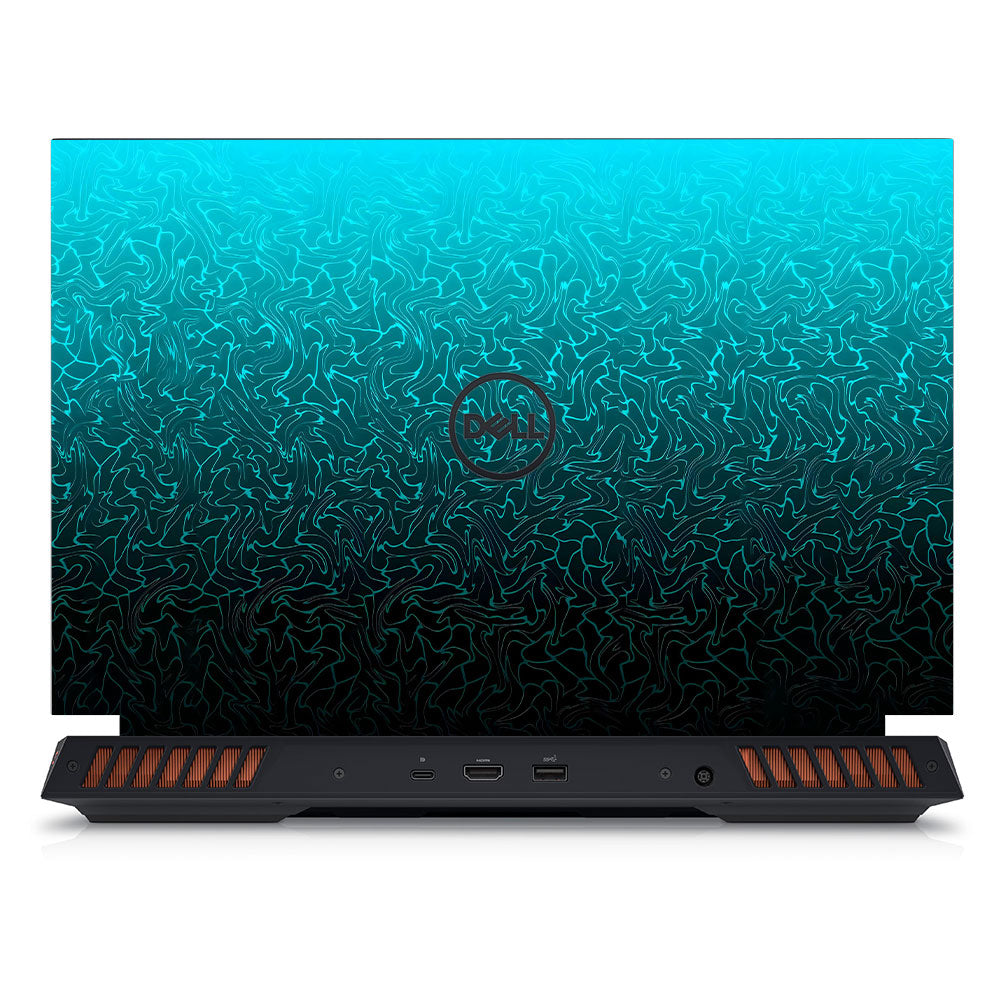 Cyan Blue to Black Gradient Dell G15 5520, 5530 Laptop Skin