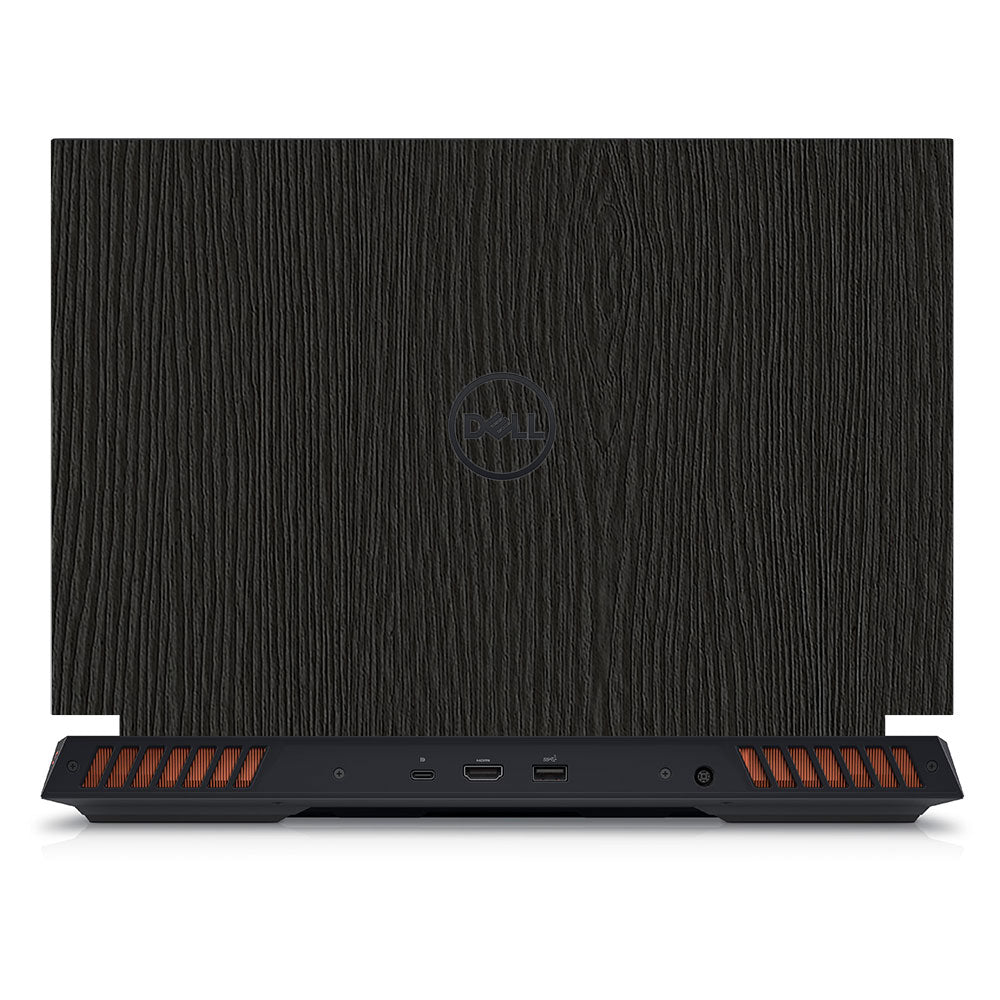 Textured Black Wood Dell G15 5520, 5530 Laptop Skin