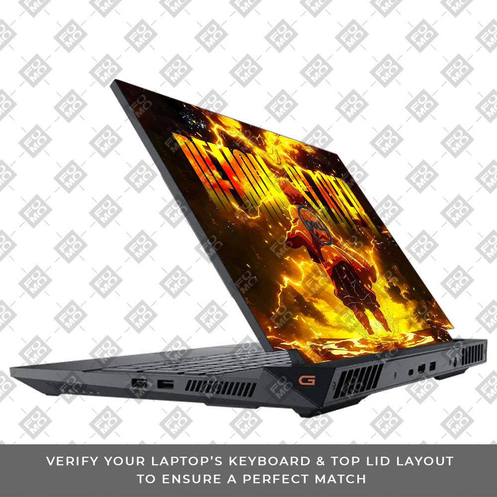 Zenitsu Lightning Strike Dell G15 5520, 5530 Laptop Skin