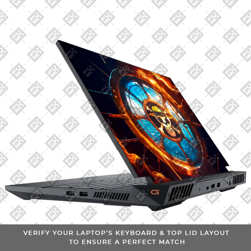 Straw Hat Pirates Emblem Dell G15 5520, 5530 Laptop Skin
