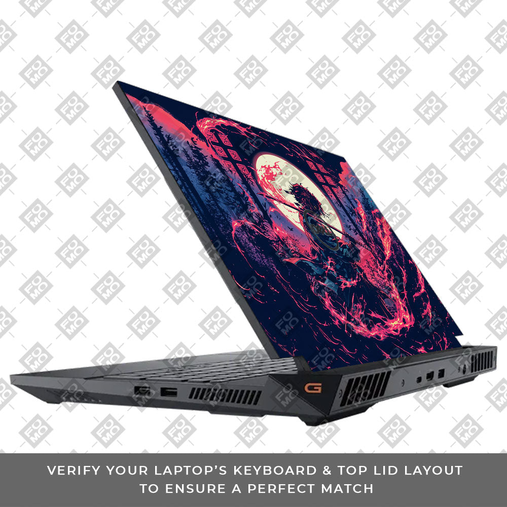 Tanjiro's Flame of Ember Dell G15 5520, 5530 Laptop Skin