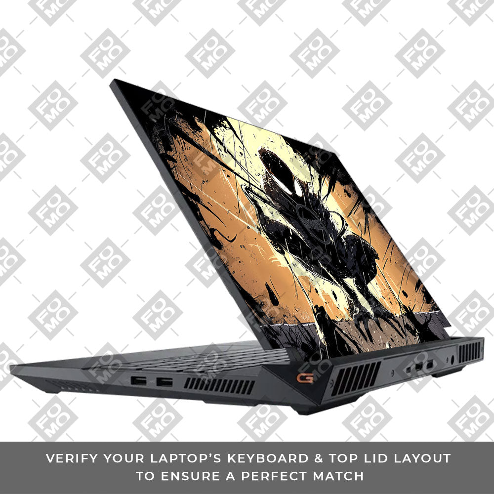 Shadow Spiderman Dell G15 5520, 5530 Laptop Skin