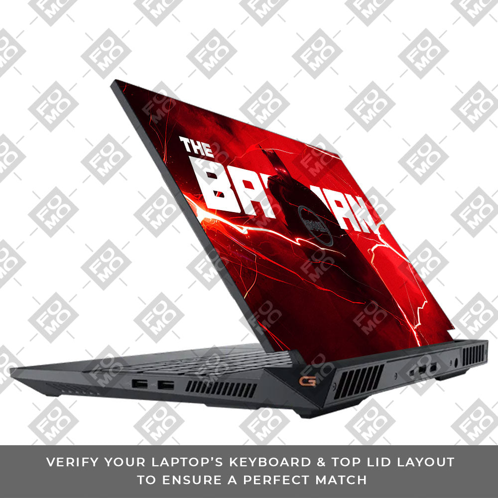 Red Rage Batman Dell G15 5520, 5530 3D Laptop Skin