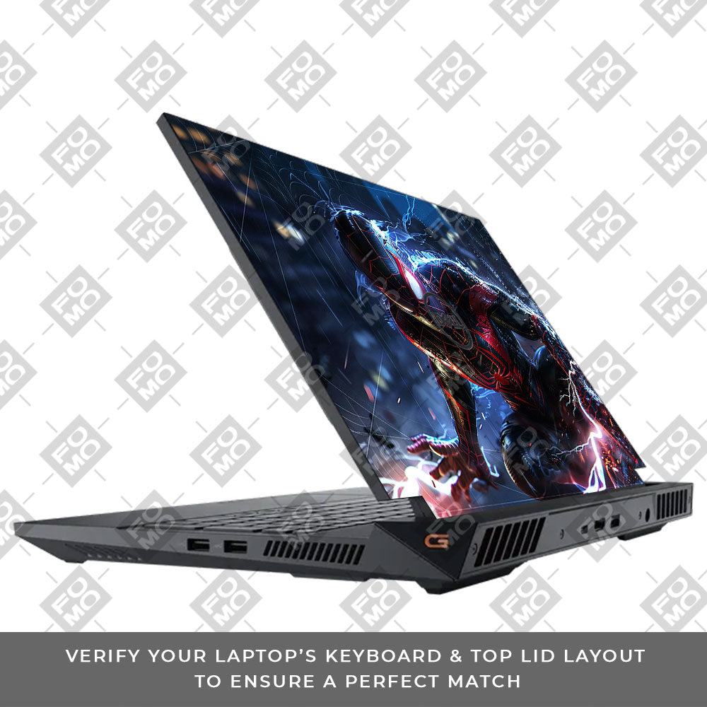 Miles Morales Shockwave Dell G15 5520, 5530 Laptop Skin