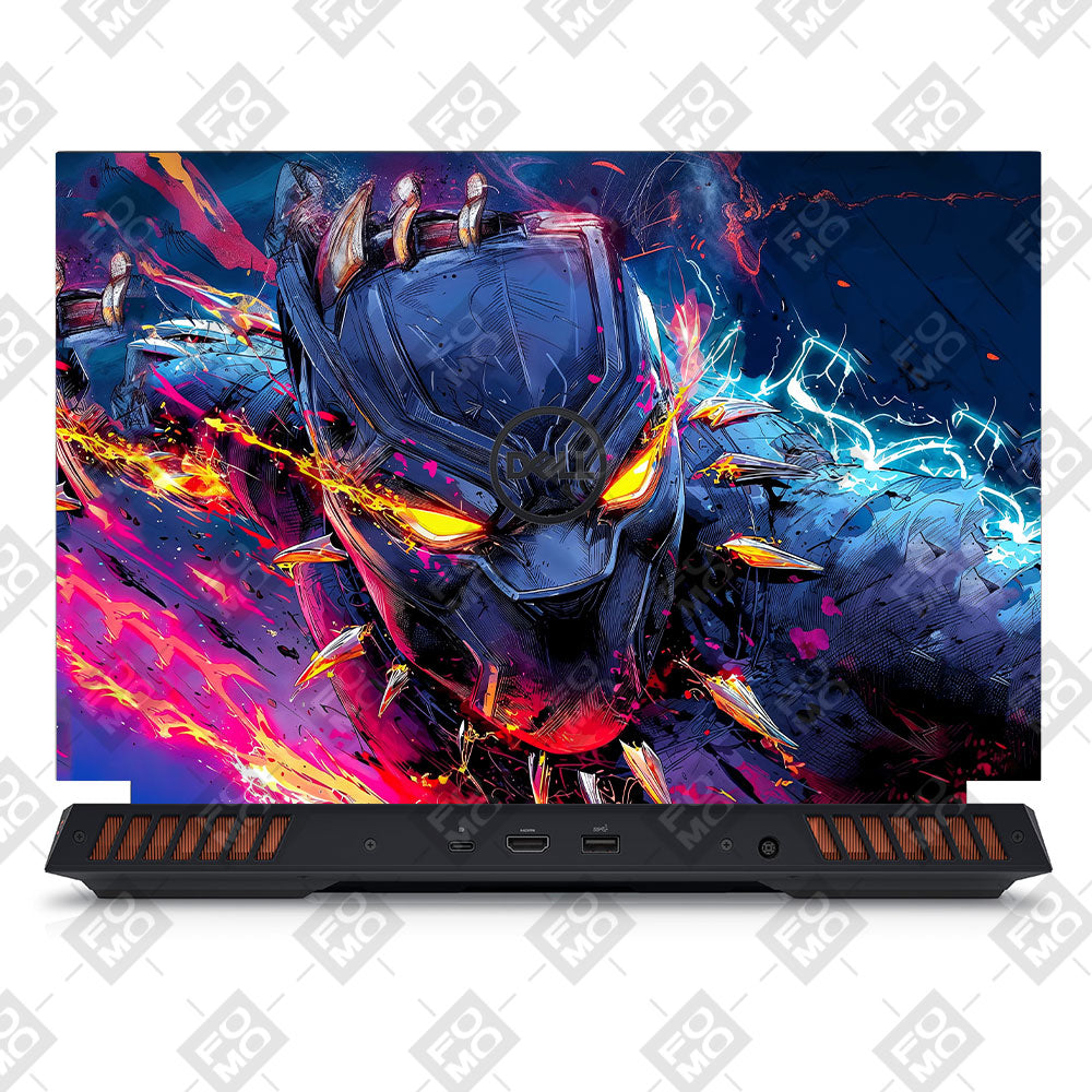 Vibranium Fury Wakandan Charge Dell G15 5520, 5530 Laptop Skin