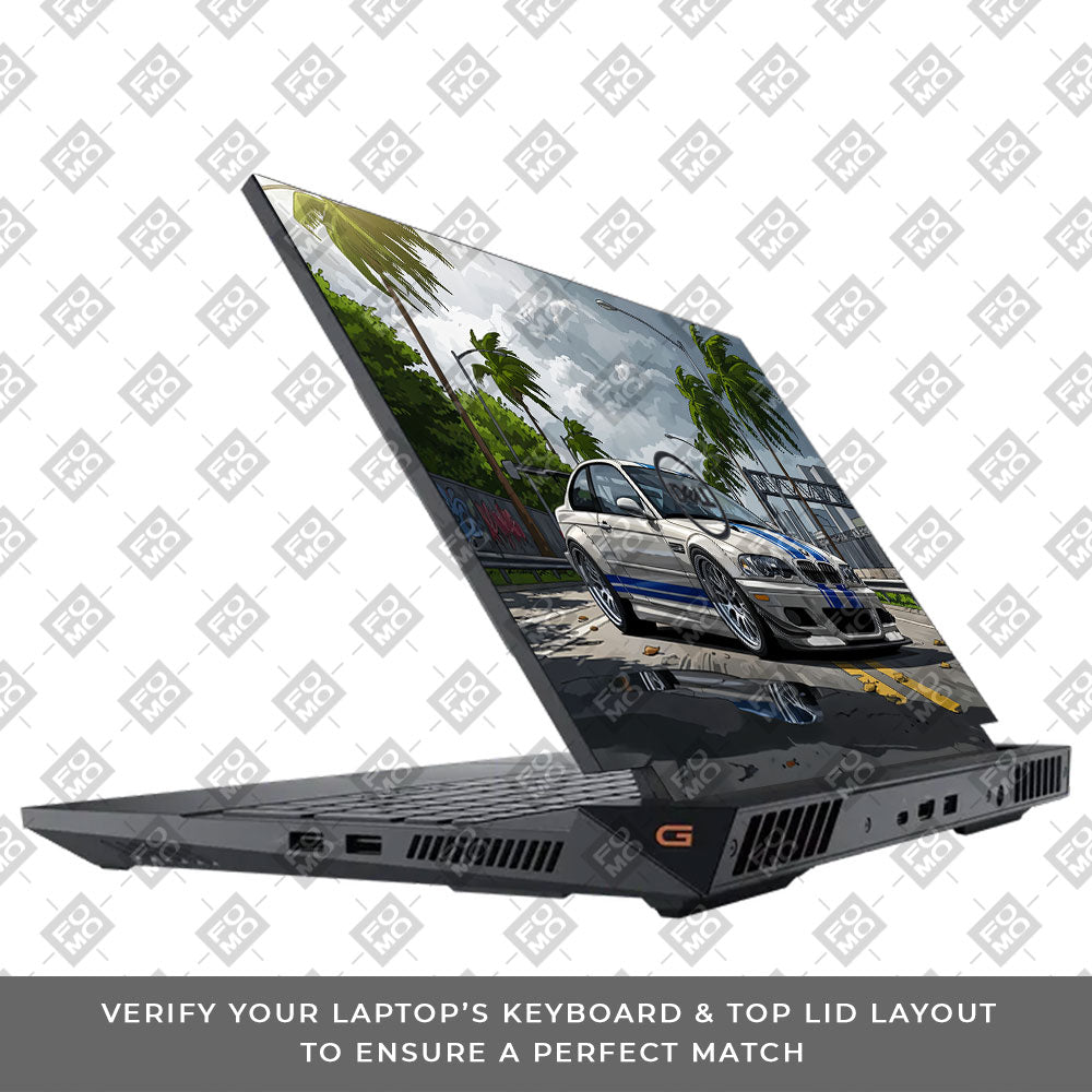 Street Icon BMW E46 Drift Legend Dell G15 5520, 5530 Laptop Skin