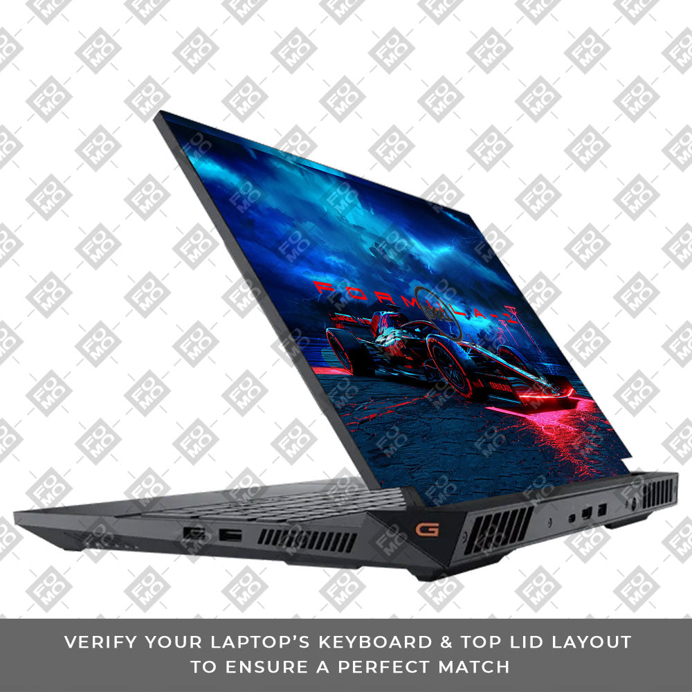 Fututristic Formula 1 Dell G15 5520, 5530 Laptop Skin
