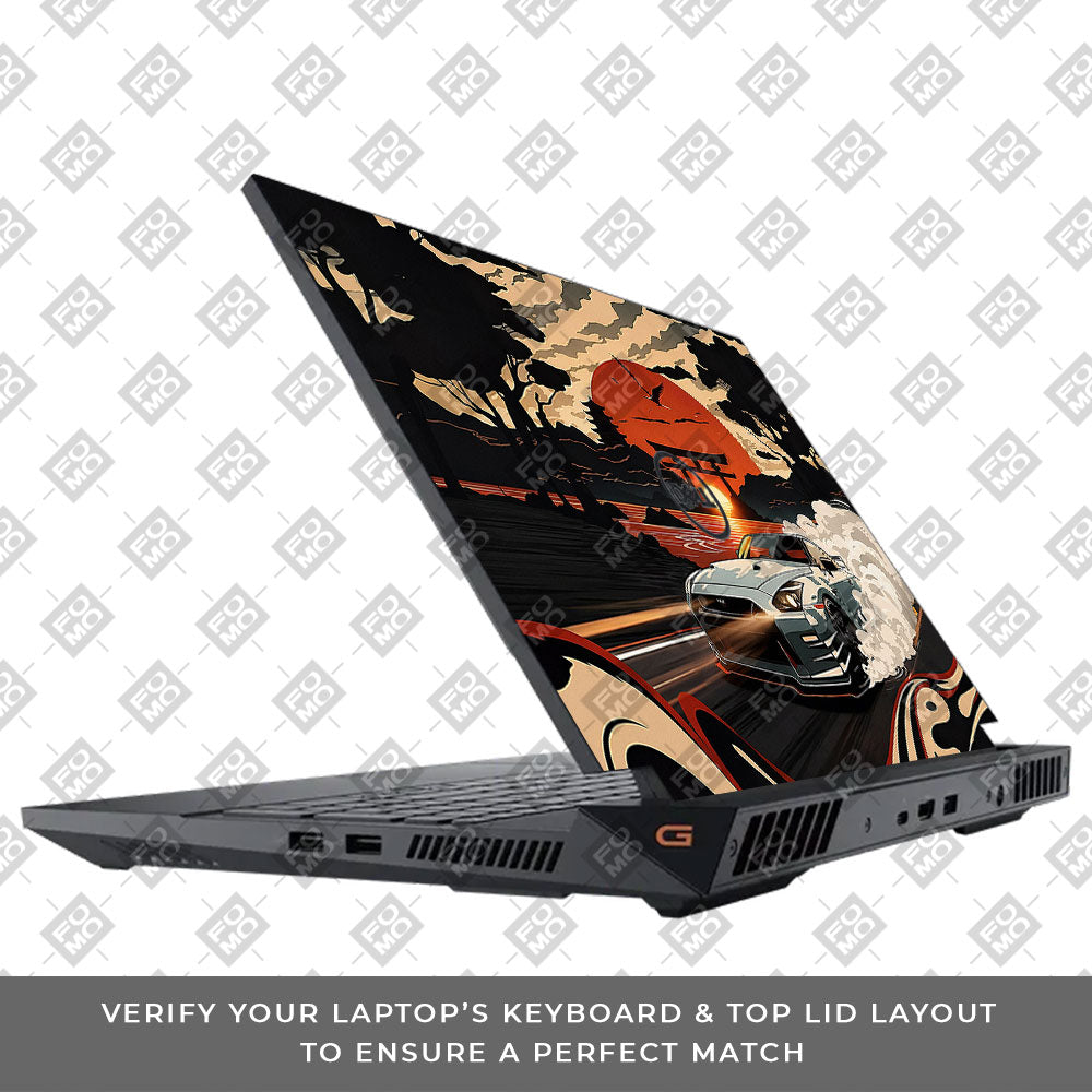 Samurai Rising Sun GTR Dell G15 5520, 5530 Laptop Skin