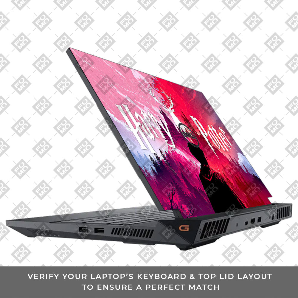 Harry Potter Magical Hogwarts Dell G15 5520, 5530 Laptop Skin