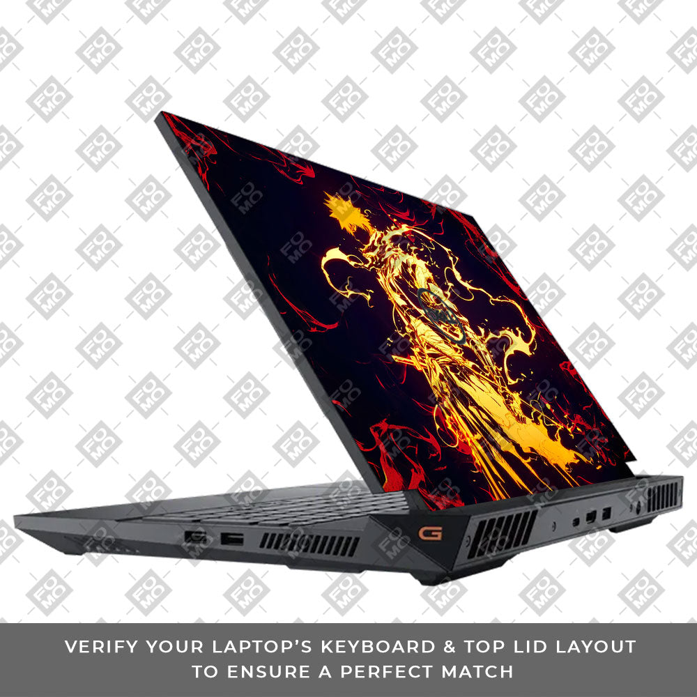 Bleach Ichigo Bankai Form Dell G15 5520, 5530 Laptop Skin