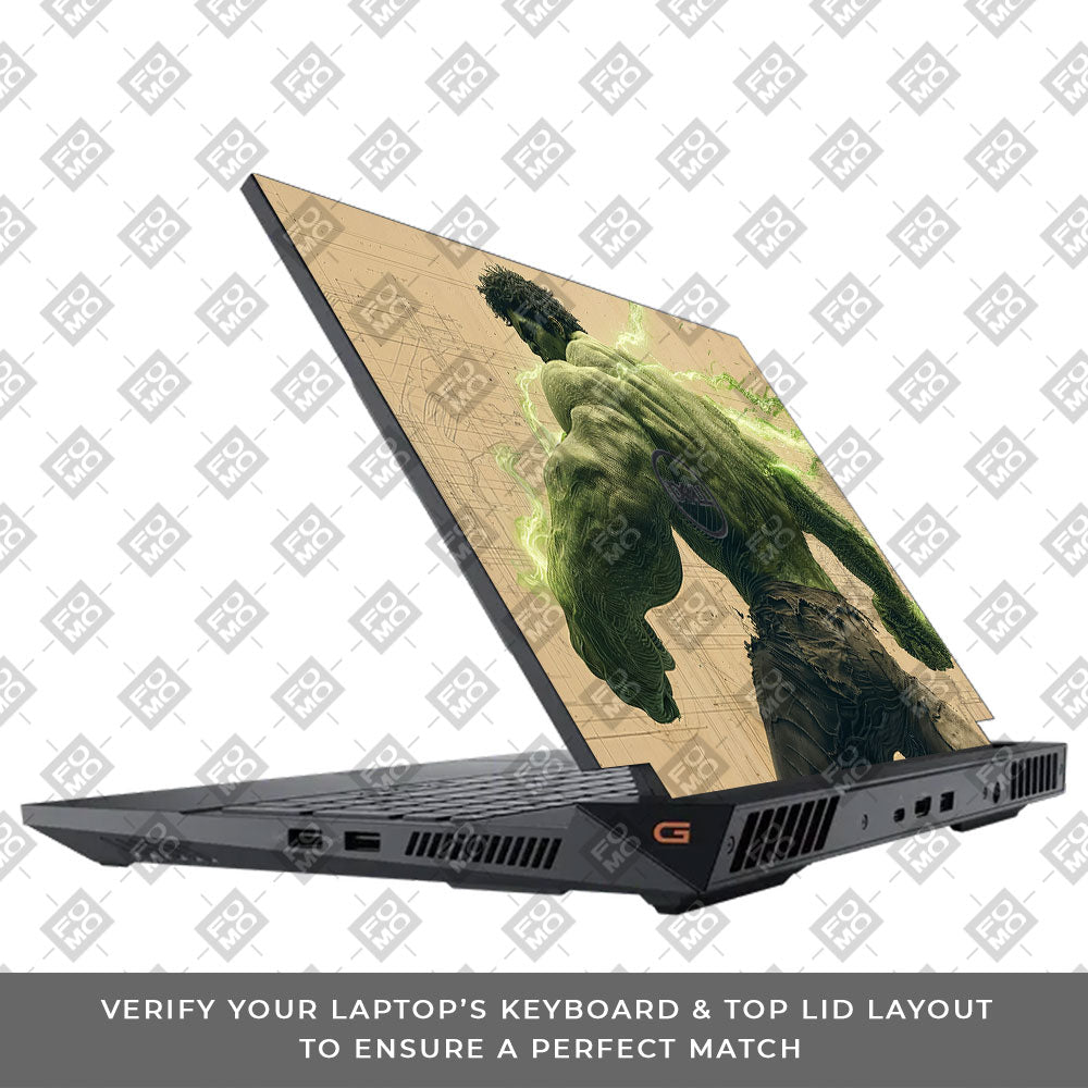 Hulk Unleashed Dell G15 5520, 5530 Laptop Skin