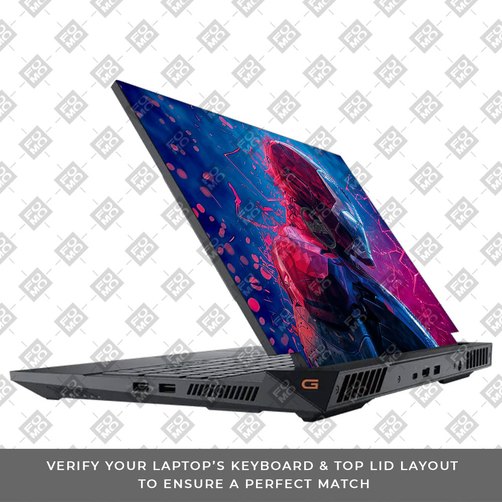 Iron Man Neon Tech Dell G15 5520, 5530 Laptop Skin
