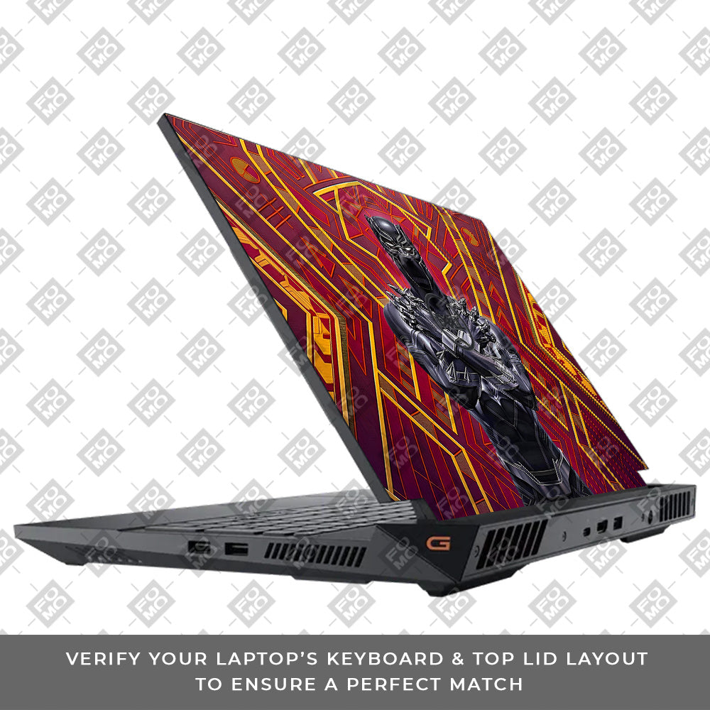Wakanda Royal Power Dell G15 5520, 5530 3D Laptop Skin