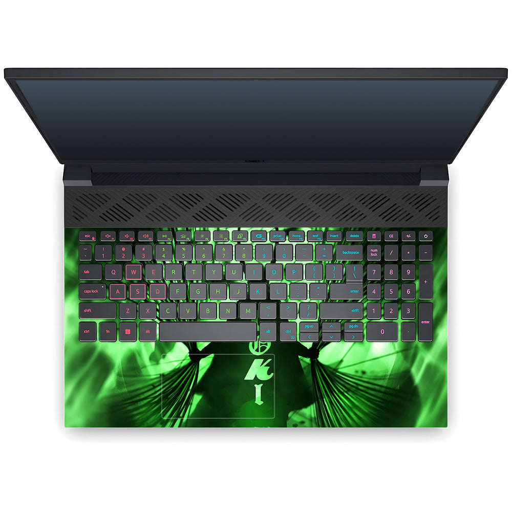 Loki's Green Aura Dell G15 5520, 5530 Laptop Skin