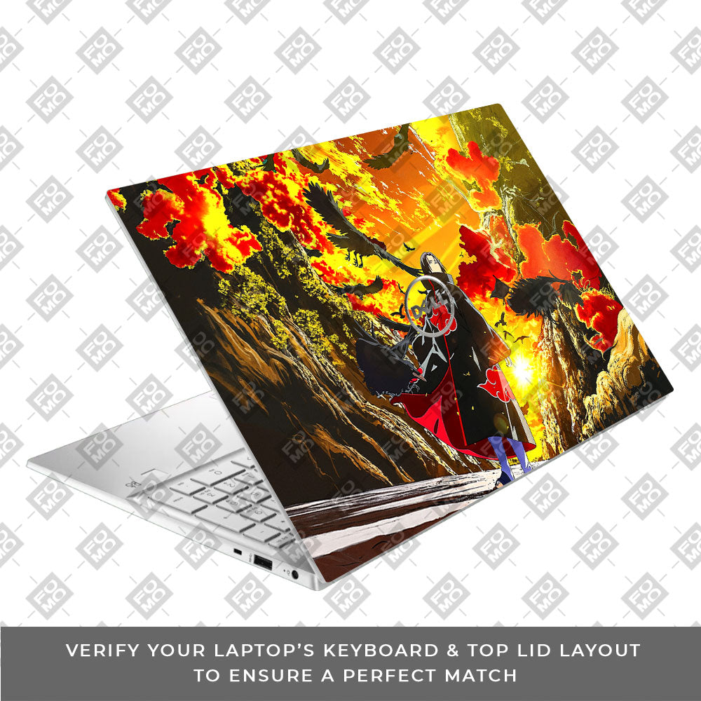 Itachi with Flock of Crows Dell Inspiron 3501 Laptop Skin