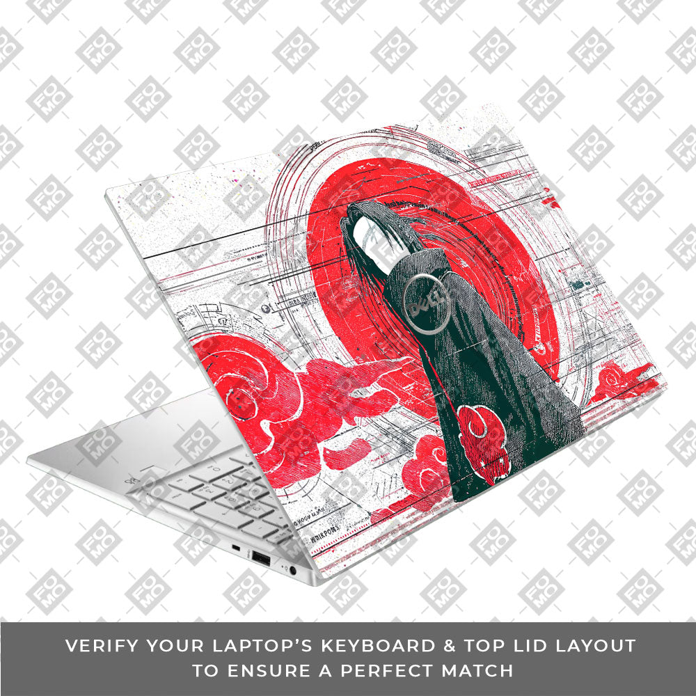Itachi Uchiha Mark of the Akatsuki Dell Inspiron 3501 Laptop Skin