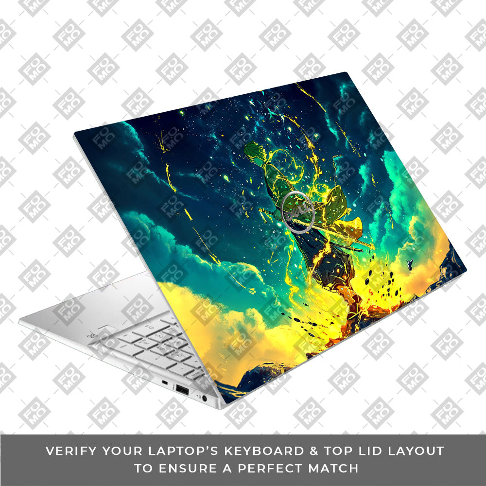 Zenitsu Thunder God Dell Inspiron 3501 Laptop Skin
