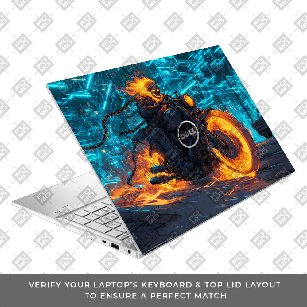 Hellfire Rider Dell Inspiron 3501 Laptop Skin