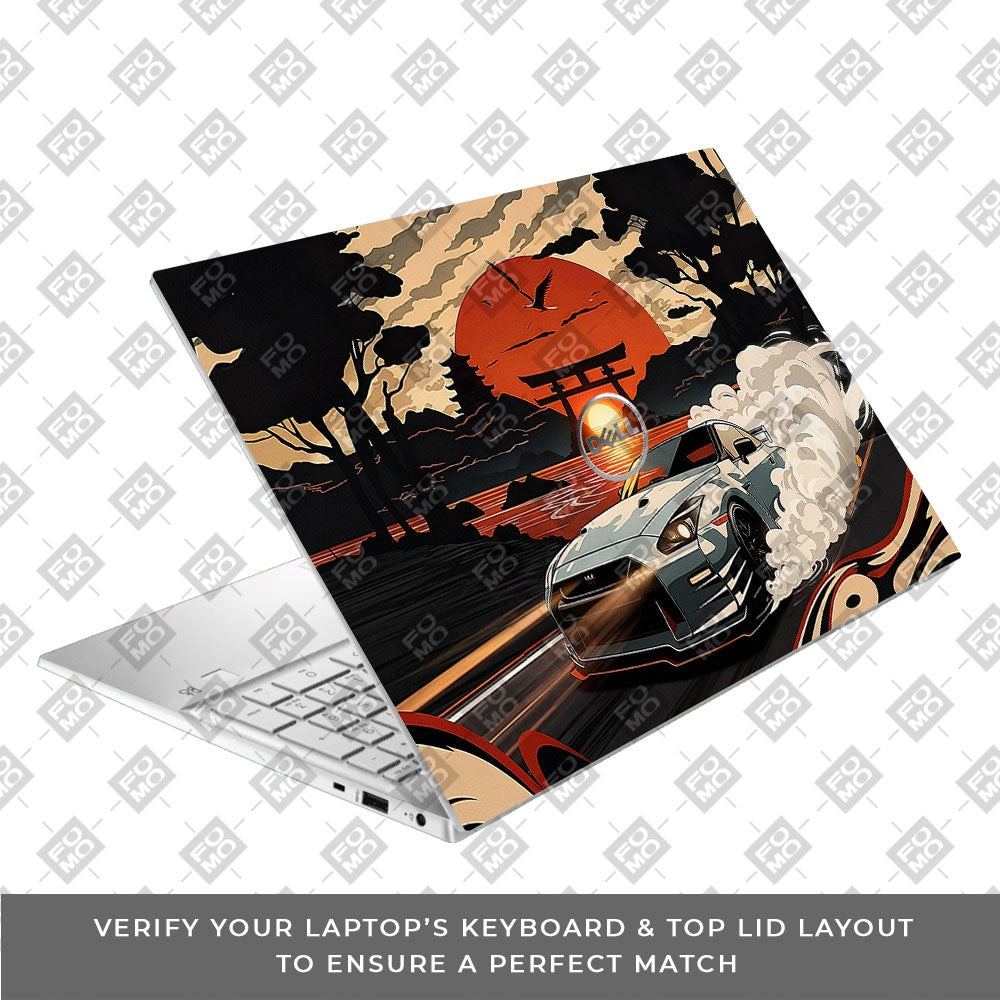 Samurai Rising Sun GTR Dell Inspiron 3501 Laptop Skin