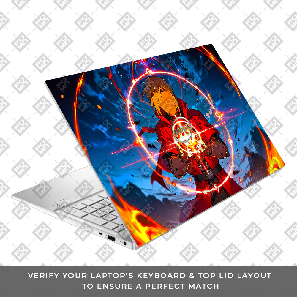 Edward Elric Fullmetal Alchemist Dell Inspiron 3501 Laptop Skin