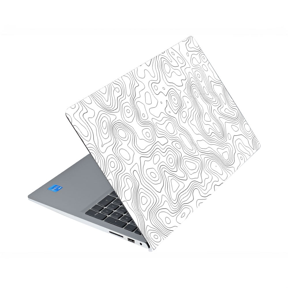 White Contour Design Dell Inspiron 3520 Laptop Skin