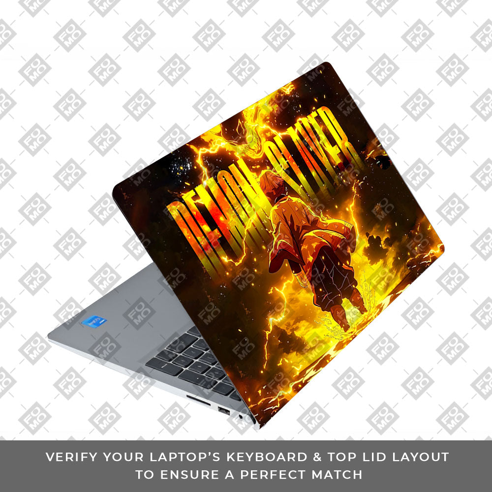 Zenitsu Lightning Strike Dell Inspiron 3520 Laptop Skin