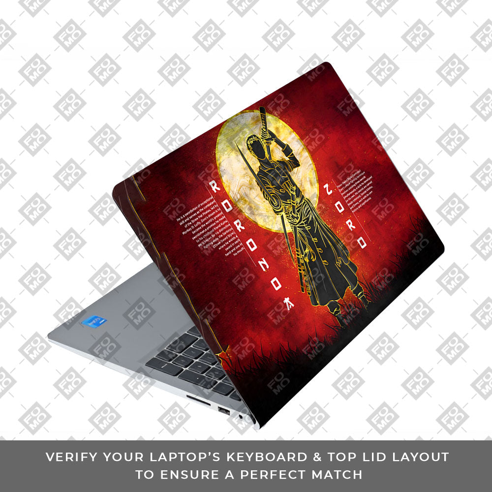 Zoro Under Golden Moon Dell Inspiron 3520 Laptop Skin
