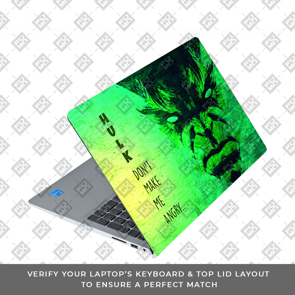 Hulk Don't Make Me Angry Dell Inspiron 3520 Laptop Skin