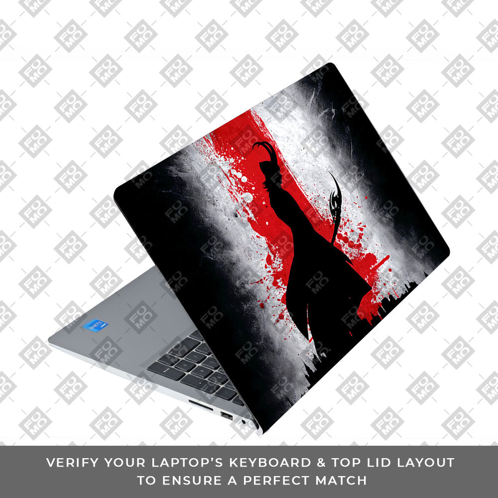 Loki Silhouette Red Strike Dell Inspiron 3520 Laptop Skin