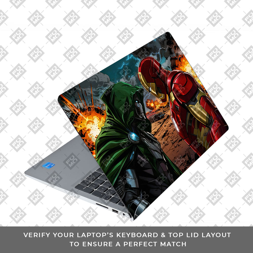 Iron Man vs Doom Dell Inspiron 3520 3D Laptop Skin