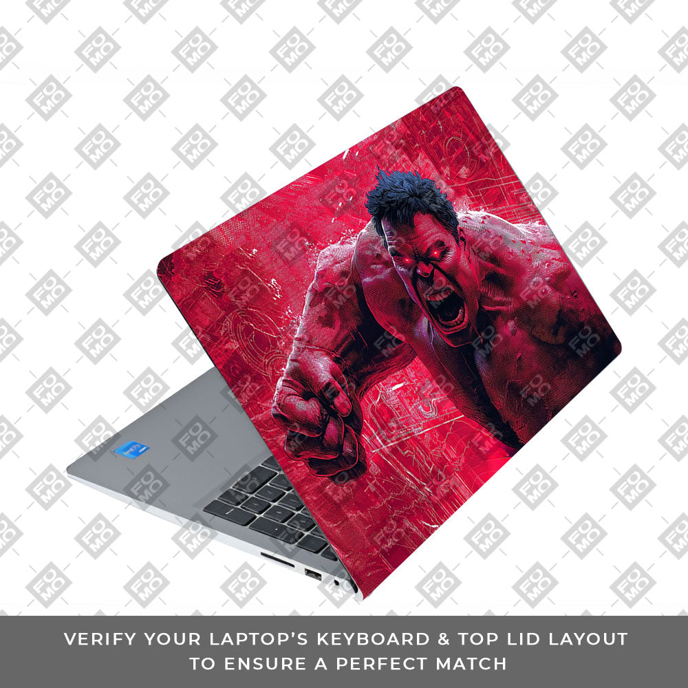 Gamma Rage Red Hulk Dell Inspiron 3520 Laptop Skin