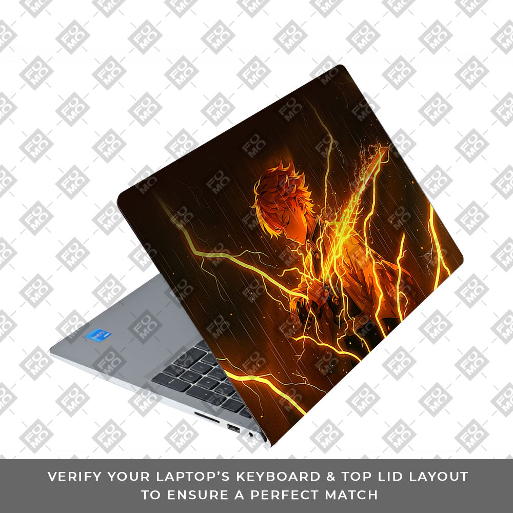 Thunder Soul Lightning Zenitsu Dell Inspiron 3520 Laptop Skin
